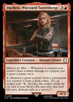 x1 Duchess, Wayward Tavernkeep - Foil R MTG Universes Beyond: Fallout M/NM, Engl - Image 1