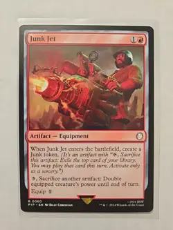 Junk Jet - Fallout - LP - Rare - Artifact Equipment - MTG Magic - Image 1