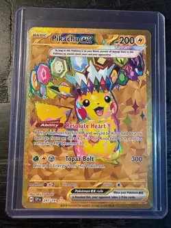 Pikachu ex - 247/191 Holo Near Mint SV08: Surging Sparks Pokemon Shipnow - Image 1