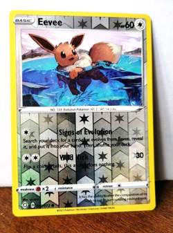 POKEMON EEVEE 052/072 REVERSE HOLO SHINING FATES LP - Image 1