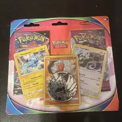 Pokemon TCG Forces of Nature 3 Foil 2 Pack Blister Coin Fusion Strike New Sealed - Image 1