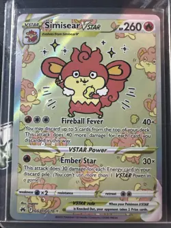 SIMISEAR VSTAR GG37/GG70, CROWN ZENITH GALARIAN GALLERY, POKEMON TCG, NM - Image 1