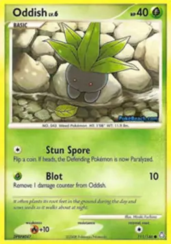 1x Oddish - 111/146 - Common NM-Mint Pokemon Diamond & Pearl Legends Awakened - Image 1