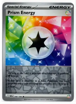 Pokemon SV: BLACK BOLT REVERSE HOLO PRISM ENERGY 086/086 NM/Mint PACK FRESH - Image 1