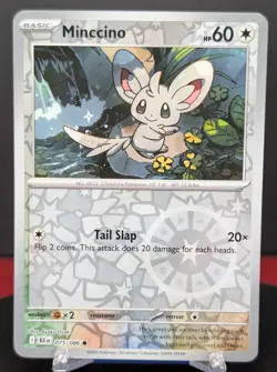 Pokemon Minccino #075/086 English Black Bolt Reverse Holo - Image 1