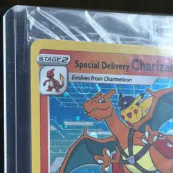 🔥 Special Delivery Charizard Pokemon Center Promo 2 Swirls SEALED Minty - Image 3