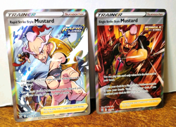 POKEMON SINGLE STRIKE STYLE MUSTARD 163/163 RAPID STRIKE STYLE MUSTARD 162/163 - Image 1