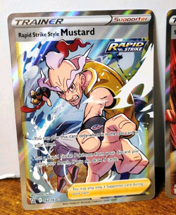 POKEMON SINGLE STRIKE STYLE MUSTARD 163/163 RAPID STRIKE STYLE MUSTARD 162/163 - Image 2