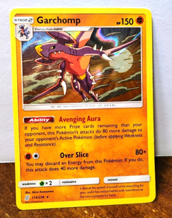 POKEMON GARCHOMP 114/236 HOLO RARE UNIFIED MINDS MP - Image 1