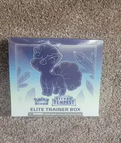 SEALED Pokemon Sword & Shield Silver Tempest Elite Trainer Box Alolan Vulpix - Image 1