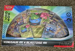 Pokemon TCG Venusaur EX And Blastoise EX Premium Collection Gamestop Exclusive - Image 1