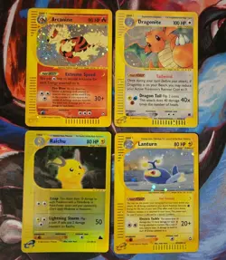 Pokemon E Reader Series Dragonite Entei Raichu Holographic Lot Grails. Vintage - Image 1