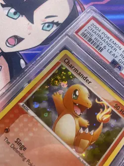 Pokemon Charmander 57/112 - Reverse Holo PSA 8 EX FireRed & LeafGreen NM/M Swirl - Image 2