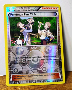 POKEMON FAN CLUB 107/124 REVERSE HOLO TRAINER FATES COLLIDE NM NEAR MINT - Image 1