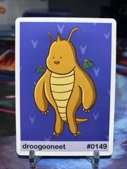 Dragonite - Droogooneet #149 Pookiemoot Series 1 Custom Fan Art Pokemon - Image 2