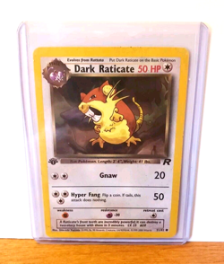 POKEMON DARK RATICATE 51/82 1ST EDITION TEAM ROCKET MP - Image 3