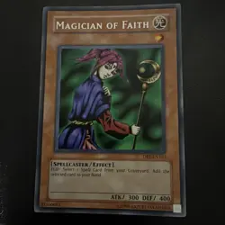 Yu-Gi-Oh! TCG Magician of Faith DB1-EN163 Rare Unlimited LP/MP - Image 1
