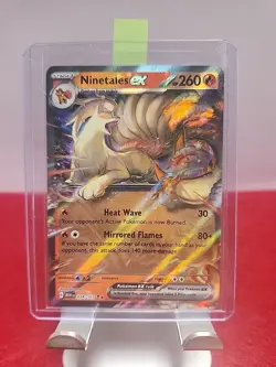 Ninetales EX-Scarlet & Violet: 151, 038/165, NM-M, HOLO RARE POKEMON CARD TCG - Image 1