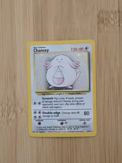 Chansey 3/102 Base Set Holo | WOTC Pokemon Card | Light Play - Image 1