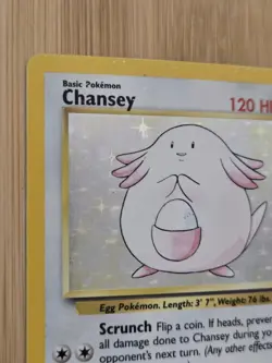 Chansey 3/102 Base Set Holo | WOTC Pokemon Card | Light Play - Image 2