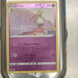 Pokemon Xatu Pokemon GO 033/078 Reverse Holo Uncommon 110 HP Stage 1 Card - Image 1