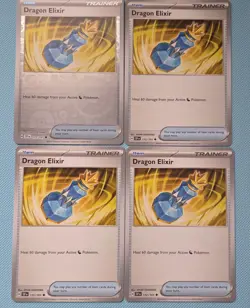 Dragon Elixir 172/191 x4 4x Pokemon Card Surging Sparks Playset 1Reverse Holo NM - Image 1