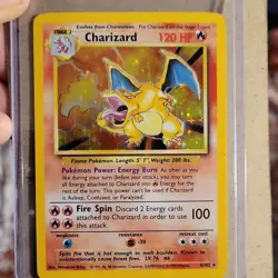 Charizard 4/102 Base Set Holo Rare Pokemon TCG Card Wizards of the Coast 1999 - Image 1