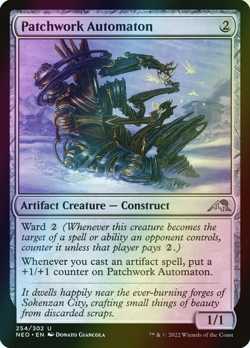 MTG Patchwork Automaton Foil ** Kamigawa: Neon Dynasty ** English (NM) - Image 1