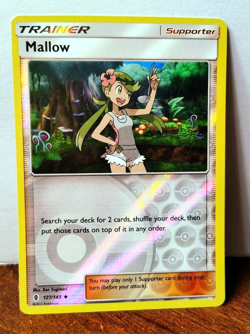 POKEMON MALLOW 127/145 REVERSE HOLO TRAINER GUARDIANS RISING MP-LP - Image 1