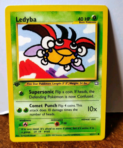 POKEMON LEDYBA 63/111 1ST EDITION NEO GENESIS MP - Image 1
