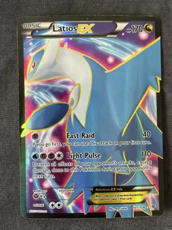 Pokemon TCG Latios EX Full Art Holo Rare Card Roaring Skies 101/108 - Image 1