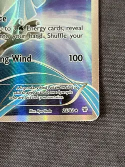 Articuno 25/83 Generations Ultra Rare Textured Full Art Holo Pokemon Card - Image 5