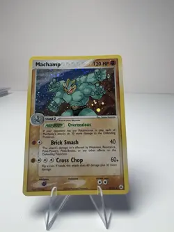 Pokemon EX Hidden Legends Machamp 9/101 Holo Rare Stage 2 120 HP English - Image 1