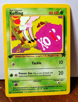 POKEMON KOFFING 58/82 1ST EDITION TEAM ROCKET LP-NM - Image 1