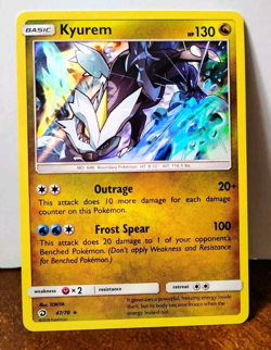 POKEMON KYUREM 47/70 HOLO RARE DRAGON MAJESTY LP - Image 1