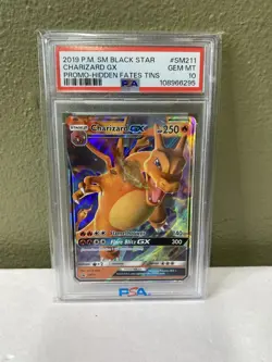 2019 Pokemon Black Star Charizard Gx PSA 10 - Image 1