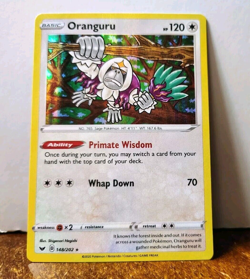 POKEMON ORANGURU 148/202 HOLO RARE SWORD & SHIELD BASE SET NEAR MINT - Image 1