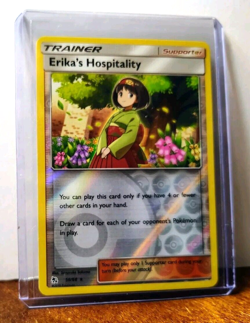 POKEMON ERIKA'S HOSPITALITY 56/68 REVERSE HOLO HIDDEN FATES LP - Image 3