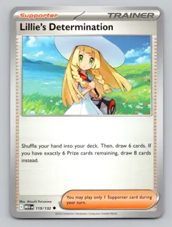 Lillie's Determination 119/132 Uncommon ME01: Mega Evolution Pokemon - Image 1