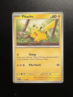 Pikachu 025/165 Pokemon Together 151 Stamped Promo - Image 1