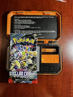 (VERY HEAVY) 22.34g Pokemon TCG Stellar Crown Booster Pack (SEALED)✅ - Image 1