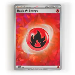 Pokemon - Basic Fire Energy Holo - SVE010 - SV Stellar Crown - Promo - Image 1
