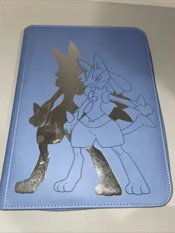 Ultra Pro: Pokemon Lucario 9-Pocket Zippered Binder Blue 74427161613 - Image 1
