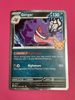 Pokemon TCG - Gengar 057/091 2024 Trick Or Trade Stamped Cosmos Holo - NM - Image 1