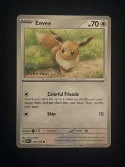 Eevee 133/165 Pokemon Together Stamped Promo - Image 1