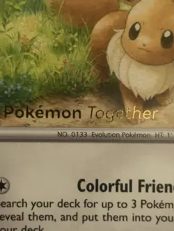 Eevee 133/165 Pokemon Together Stamped Promo - Image 2