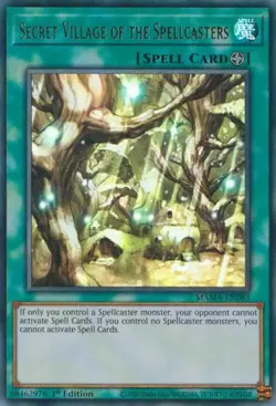 [ULTRA RARE] YuGiOh - Secret Village of Spellcasters - MAMA-EN083 NM/M 1st Ed - Image 1