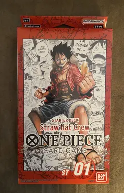 One Piece TCG Factory Sealed Starter Deck ST-01 Straw Hat Crew English Edition - Image 1