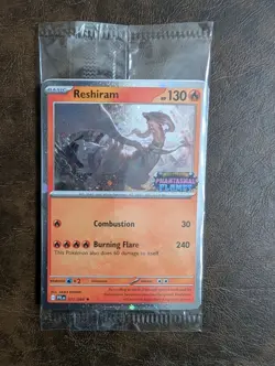 2025 Pokemon Phantasmal Flames Barnes & Noble Promo Stamped Reshiram 17 - SEALED - Image 1