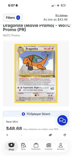 Dragonite (Movie Promo) 5 WoTC Promo - Pokemon Card - NM - Image 4